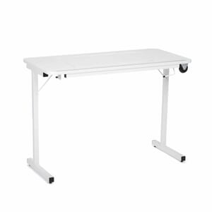 Gidget II Sewing Table (611) from Arrow Sewing Furniture in free arm sewing position