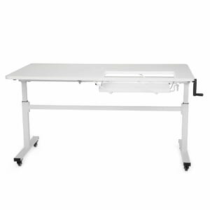 Tasmanian II Sewing Table (K9111) from Kangaroo Sewing Furniture with lift down for sewing machine