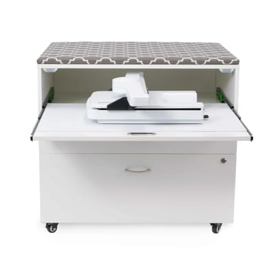 MOD Embroidery Storage Cabinet from Kangaroo Sewing Furniture to store embroidery machine